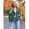imageAUTOMET Womens Faux Leather Jackets Suede Fall Fashion 2025 Outfits Winter Clothes Open Front Cropped Coat OutwearGreen