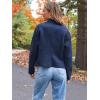 imageAUTOMET Womens Faux Leather Jackets Suede Fall Fashion 2025 Outfits Winter Clothes Open Front Cropped Coat OutwearNavy
