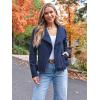 imageAUTOMET Womens Faux Leather Jackets Suede Fall Fashion 2025 Outfits Winter Clothes Open Front Cropped Coat OutwearNavy