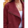 imageAUTOMET Womens Faux Leather Jackets Suede Fall Fashion 2025 Outfits Winter Clothes Open Front Cropped Coat OutwearWinered
