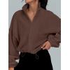 imageAUTOMET Womens Fleece Jackets Zip Up Oversized Sweatshirts Winter Clothes Long Sleeve Crop Sherpa Fall Outfits FashionBrown
