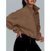 imageAUTOMET Womens Fleece Jackets Zip Up Oversized Sweatshirts Winter Clothes Long Sleeve Crop Sherpa Fall Outfits FashionCoffee