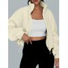 imageAUTOMET Womens Fleece Jackets Zip Up Oversized Sweatshirts Winter Clothes Long Sleeve Crop Sherpa Fall Outfits FashionIvory