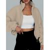 imageAUTOMET Womens Fleece Jackets Zip Up Oversized Sweatshirts Winter Clothes Long Sleeve Crop Sherpa Fall Outfits FashionKhaki