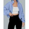 imageAUTOMET Womens Fleece Jackets Zip Up Oversized Sweatshirts Winter Clothes Long Sleeve Crop Sherpa Fall Outfits FashionLightblue