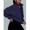 imageAUTOMET Womens Fleece Jackets Zip Up Oversized Sweatshirts Winter Clothes Long Sleeve Crop Sherpa Fall Outfits FashionNavy