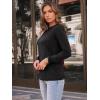imageAUTOMET Womens Long Sleeve Shirts Pleated Crew Neck Casual Fall Fashion Tops Loose Fit Lightweight Girls Outfits ClothesBlack