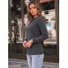 imageAUTOMET Womens Long Sleeve Shirts Pleated Crew Neck Casual Fall Fashion Tops Loose Fit Lightweight Girls Outfits ClothesBlackgrey