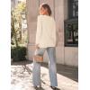 imageAUTOMET Womens Long Sleeve Shirts Pleated Crew Neck Casual Fall Fashion Tops Loose Fit Lightweight Girls Outfits ClothesCream