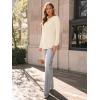 imageAUTOMET Womens Long Sleeve Shirts Pleated Crew Neck Casual Fall Fashion Tops Loose Fit Lightweight Girls Outfits ClothesCream