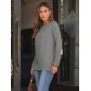 imageAUTOMET Womens Long Sleeve Shirts Pleated Crew Neck Casual Fall Fashion Tops Loose Fit Lightweight Girls Outfits ClothesGrey