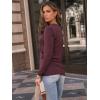 imageAUTOMET Womens Long Sleeve Shirts Pleated Crew Neck Casual Fall Fashion Tops Loose Fit Lightweight Girls Outfits ClothesWinered