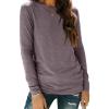 imageAUTOMET Spring Tops Womens Long Sleeve Shirts Workout Plus Size Tees Fall Outfits Clothes 202501rosetaupe