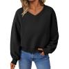 imageAUTOMET Womens Cropped Sweatshirts Pullover Fleece Crop Sweaters Fall Fashion Outfits Clothes 2025Black