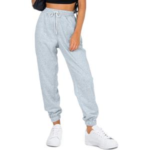 imageAUTOMET Womens Cinch Bottom Sweatpants Athletic Joggers Lounge Pants with PocketsGrey