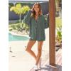 imageAUTOMET 2 Piece Sets For Women Lounge Wear Matching Two Piece Pajama Fashion Oversized Shirts And Shorts Spring Outfit 202501armygreen