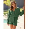 imageAUTOMET 2 Piece Sets For Women Lounge Wear Matching Two Piece Pajama Fashion Oversized Shirts And Shorts Spring Outfit 202501grassgreen