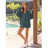 imageAUTOMET 2 Piece Sets For Women Lounge Wear Matching Two Piece Pajama Fashion Oversized Shirts And Shorts Spring Outfit 202501greyblue