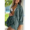 imageAUTOMET 2 Piece Sets For Women Lounge Wear Matching Two Piece Pajama Fashion Oversized Shirts And Shorts Spring Outfit 202501greygreen