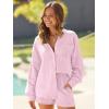 imageAUTOMET 2 Piece Sets For Women Lounge Wear Matching Two Piece Pajama Fashion Oversized Shirts And Shorts Spring Outfit 202501pink