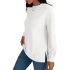 imageAUTOMET Business Casual Long Sleeve Shirts Tops Womens Trendy Dressy Blouses Cute Work Loose Fit Tee Tshirts 2024 Fall Fashion Clothes Ladies Tunic Clothes Outfit Clothing White