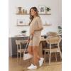 imageAUTOMET Womens 2 Piece Sets Summer Outfits 2025 Two Piece Lounge Set Matching Clothing Oversized Tshirts Biker Short FashionKhaki