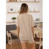 imageAUTOMET Womens 2 Piece Sets Summer Outfits 2025 Two Piece Lounge Set Matching Clothing Oversized Tshirts Biker Short FashionKhaki