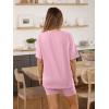 imageAUTOMET Womens 2 Piece Sets Summer Outfits 2025 Two Piece Lounge Set Matching Clothing Oversized Tshirts Biker Short FashionPink