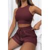 imageAUTOMET Womens 2 Piece Shorts Lounge Sets Two Piece Summer Workout Outfits Beach Vacation Trendy 2025 ClothesPurplered