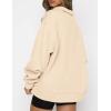imageAUTOMET Womens Half Zip Oversized Sweatshirts Quarter Pullover Hoodies Long Sleeve Sweaters Fall Outfits Winter ClothesApricot