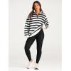 imageAUTOMET Womens Half Zip Oversized Sweatshirts Quarter Pullover Hoodies Long Sleeve Sweaters Fall Outfits Winter ClothesBlackwhite