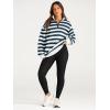 imageAUTOMET Womens Half Zip Oversized Sweatshirts Quarter Pullover Hoodies Long Sleeve Sweaters Fall Outfits Winter ClothesBluewhite