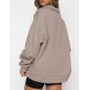 imageAUTOMET Womens Half Zip Oversized Sweatshirts Quarter Pullover Hoodies Long Sleeve Sweaters Fall Outfits Winter ClothesCoffeegrey