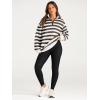 imageAUTOMET Womens Half Zip Oversized Sweatshirts Quarter Pullover Hoodies Long Sleeve Sweaters Fall Outfits Winter ClothesCoffeewhite