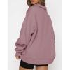 imageAUTOMET Womens Half Zip Oversized Sweatshirts Quarter Pullover Hoodies Long Sleeve Sweaters Fall Outfits Winter ClothesDarkpink