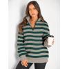imageAUTOMET Womens Half Zip Oversized Sweatshirts Quarter Pullover Hoodies Long Sleeve Sweaters Fall Outfits Winter ClothesGreenkhaki