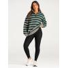 imageAUTOMET Womens Half Zip Oversized Sweatshirts Quarter Pullover Hoodies Long Sleeve Sweaters Fall Outfits Winter ClothesGreenkhaki