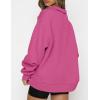imageAUTOMET Womens Half Zip Oversized Sweatshirts Quarter Pullover Hoodies Long Sleeve Sweaters Fall Outfits Winter ClothesHotpink