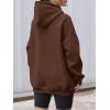 imageAUTOMET Womens Oversized Hoodies Fleece Sweatshirts Hooded Pullover 2025 Fashion Fall Clothes Trendy Outfits Winter SweaterBrown