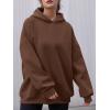 imageAUTOMET Womens Oversized Hoodies Fleece Sweatshirts Hooded Pullover 2025 Fashion Fall Clothes Trendy Outfits Winter SweaterBrown