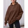 imageAUTOMET Womens Oversized Hoodies Fleece Sweatshirts Hooded Pullover 2025 Fashion Fall Clothes Trendy Outfits Winter SweaterBrown
