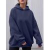 imageAUTOMET Womens Oversized Hoodies Fleece Sweatshirts Hooded Pullover 2025 Fashion Fall Clothes Trendy Outfits Winter SweaterNavyblue