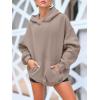 imageAUTOMET Womens Oversized Sweatshirts Fleece Hoodies Long Sleeve Shirts Pullover Fall Outfits 2025 with PocketCoffeegrey