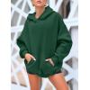 imageAUTOMET Womens Oversized Sweatshirts Fleece Hoodies Long Sleeve Shirts Pullover Fall Outfits 2025 with PocketDarkgreen