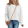 imageAUTOMET Business Casual Long Sleeve Shirts Tops Womens Trendy Dressy Blouses Cute Work Loose Fit Tee Tshirts 2024 Fall Fashion Clothes Ladies Tunic Clothes Outfit Clothing White