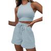 imageAUTOMET Womens 2 Piece Shorts Lounge Sets Two Piece Summer Workout Outfits Beach Vacation Trendy 2025 ClothesSkyblue