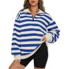 imageAUTOMET Womens Half Zip Oversized Sweatshirts Quarter Pullover Hoodies Long Sleeve Sweaters Fall Outfits Winter ClothesBlueapricot