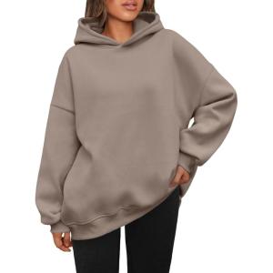 imageAUTOMET Womens Oversized Hoodies Fleece Sweatshirts Hooded Pullover 2025 Fashion Fall Clothes Trendy Outfits Winter SweaterCoffeegrey
