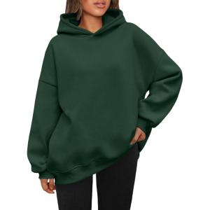 imageAUTOMET Womens Oversized Hoodies Fleece Sweatshirts Hooded Pullover 2025 Fashion Fall Clothes Trendy Outfits Winter SweaterDarkgreen