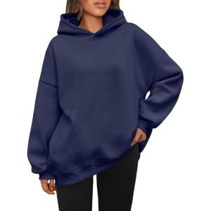 imageAUTOMET Womens Oversized Hoodies Fleece Sweatshirts Hooded Pullover 2025 Fashion Fall Clothes Trendy Outfits Winter SweaterNavyblue